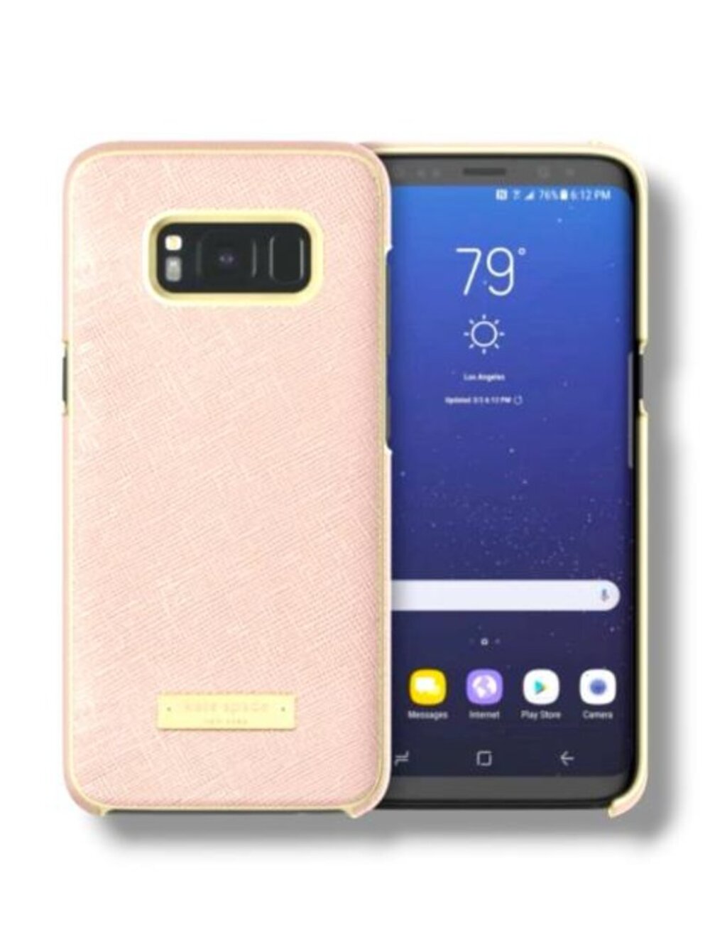 NEW Original Kate Spade NY Wrap Case for Samsung Galaxy S8 - Saffiano Rose Gold